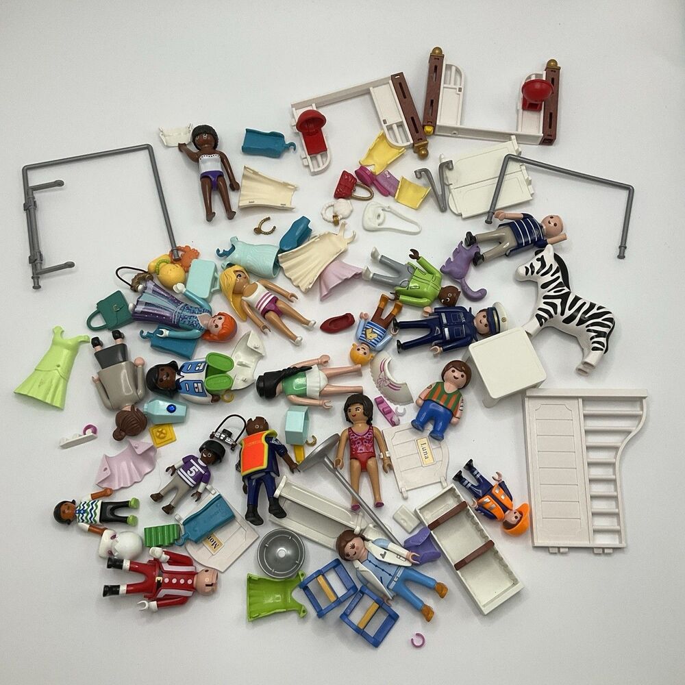 Playmobil Figures People Animals Furnitures Mixed Lot